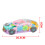 Transparent Light Up Toy Car with Music & Lights Electric Gear Car Toy 3