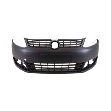 VW Caddy 2011-2015 Front Bumper Black Textured No Pdc Or Washer Holes