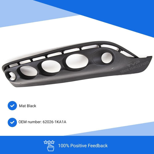 Nissan Juke 2010-2014 Front Bumper Lower Mat Grey 1