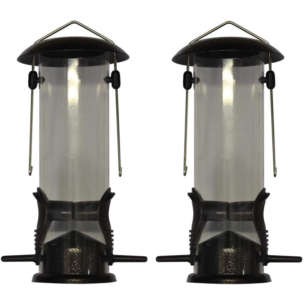 Hanging Bird Seed Feeders (Set of 2)