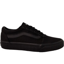 (5 UK, Black Canvas) Vans Womens Ward Low Rise Tonal Trainers Sneakers Shoes - Black