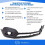 Vauxhall Mokka 2012-2016 Front Bumper Black Lower Section With Sensor Holes 3