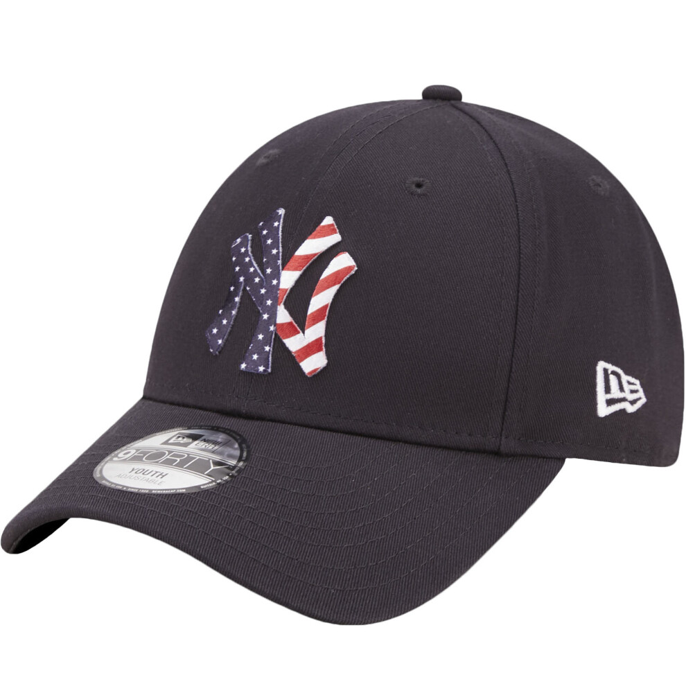 (Child (4-6 Yrs), Navy) New Era New York Yankees Kids Wild Camo 9FORTY Adjustable Baseball Cap - Navy