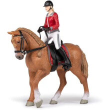 Papo 51564 Walking Horse with Riding Girl