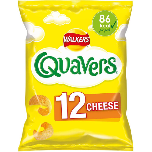 Walkers Walkers Quavers Cheese Multipack Snacks, 12 x 16 g