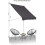 Evre (Dark Grey, 200X120) EVRE Waterproof  Awning/shade + adjustment handle 8