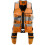 snickers Snickers AllroundWork, High-Vis Tool Vest CL1 High Visibility Orange/Black L 1
