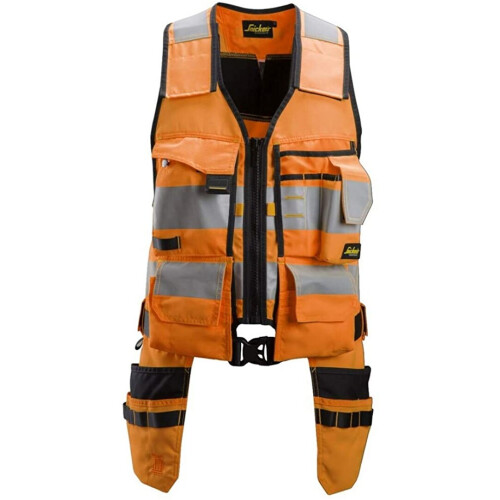 snickers Snickers AllroundWork, High-Vis Tool Vest CL1 High Visibility Orange/Black L