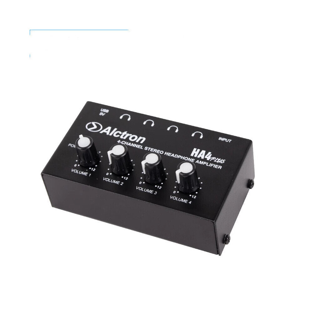 Channel Stereo Mini Headphone Amplifier USB Port Powered Recording Studio Headphone Splitter