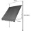 Evre (Dark Grey, 200X120) EVRE Waterproof  Awning/shade + adjustment handle 3