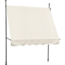 (Beige, 200X120) EVRE Waterproof  Awning/shade + adjustment handle