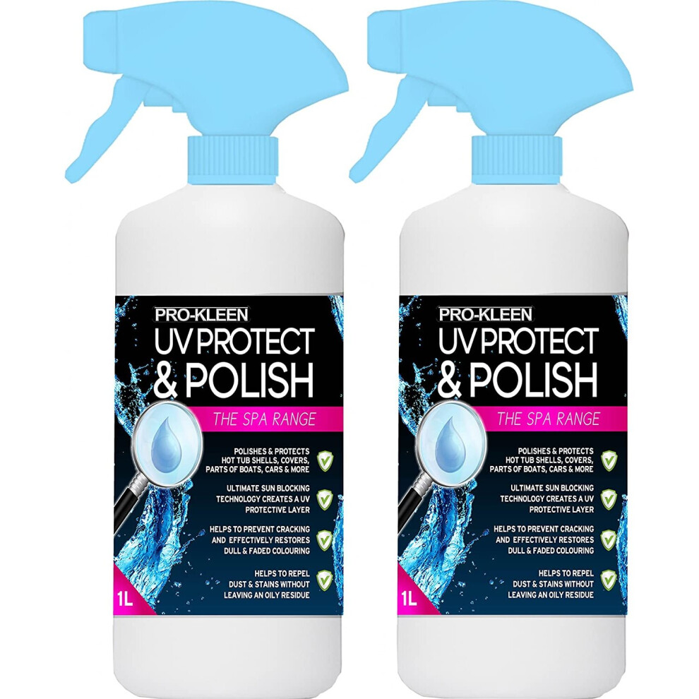 (2 x 1L) ProKleen UV Protectant Spray Dust & Dirt Repellent