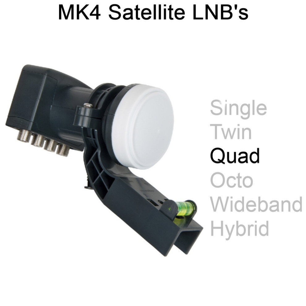 (Quad) MK4 LNB Single Twin Quad Octo Wideband Hybrid Satellite LMB For SKY+ HD Freesat