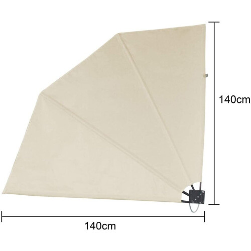 Evre (Beige, 140X140) EVRE Wall Awning Mountable and Waterproof 1