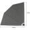 Evre (Dark Grey, 140X140) EVRE Wall Awning Mountable and Waterproof 2