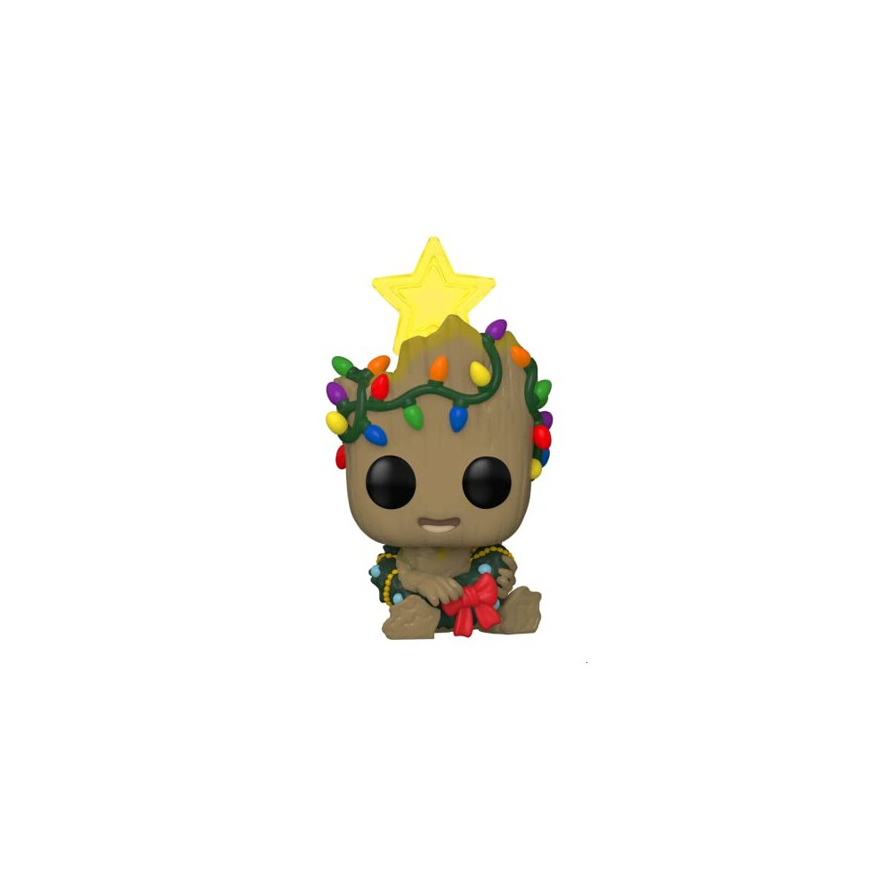 Funko 51270 Pop! Marvel: Groot (Holiday Glow in the Dark Special Edition) #530