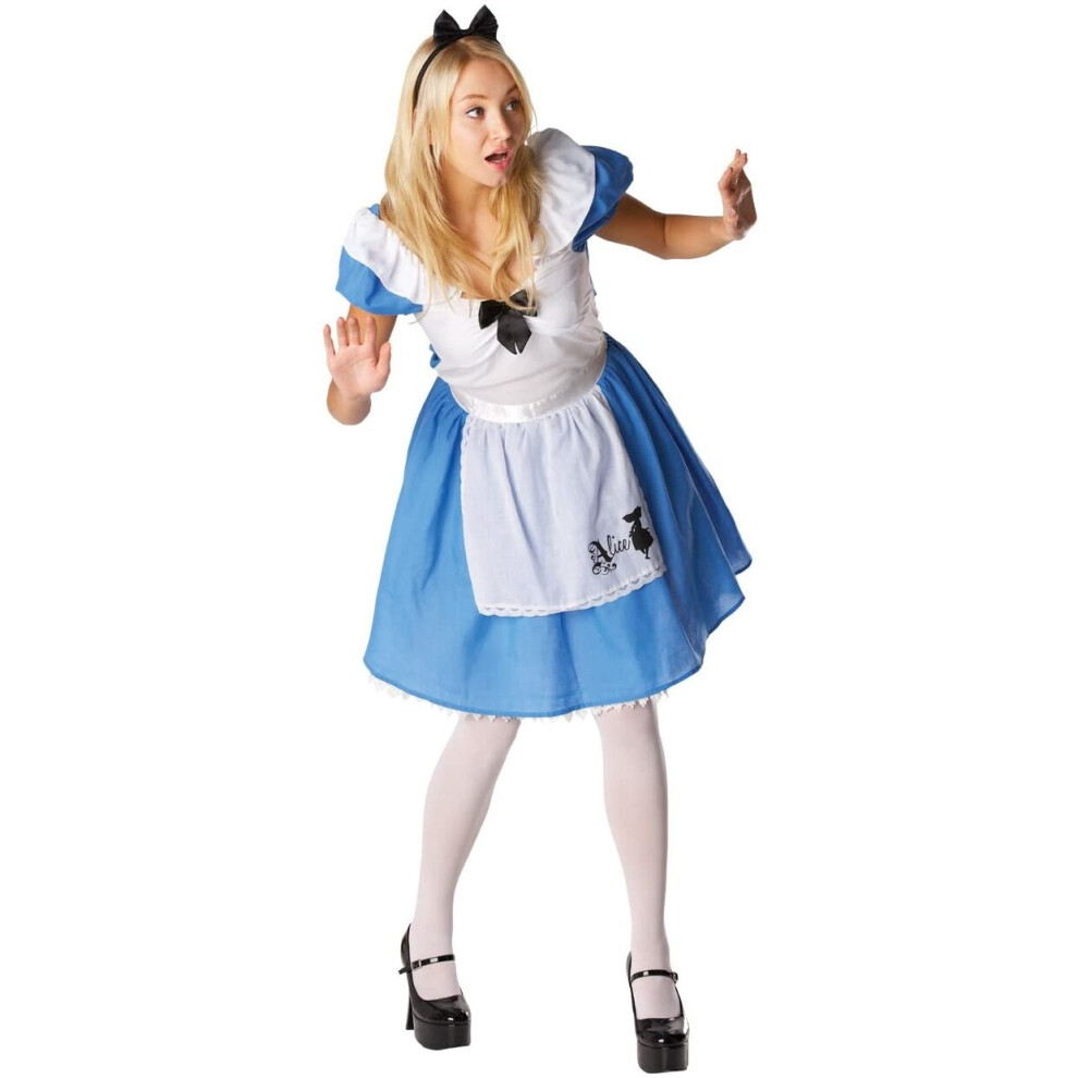 Rubies Rubie's Official Disney Alice In Wonderland Alice Classic Ladies Costume, Adult Fancy Dress - Medium