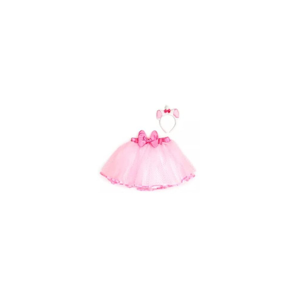 Disney Marie Aristocats Tutu Skirt And Headband Ears Set For Kids Halloween