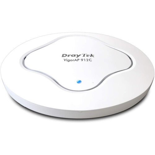 DrayTek VigorAP 912C 802.11ac Wave 2 Dual-Band Mesh Wireless Access Point and Range Extender, Ceiling or Wall Mounted