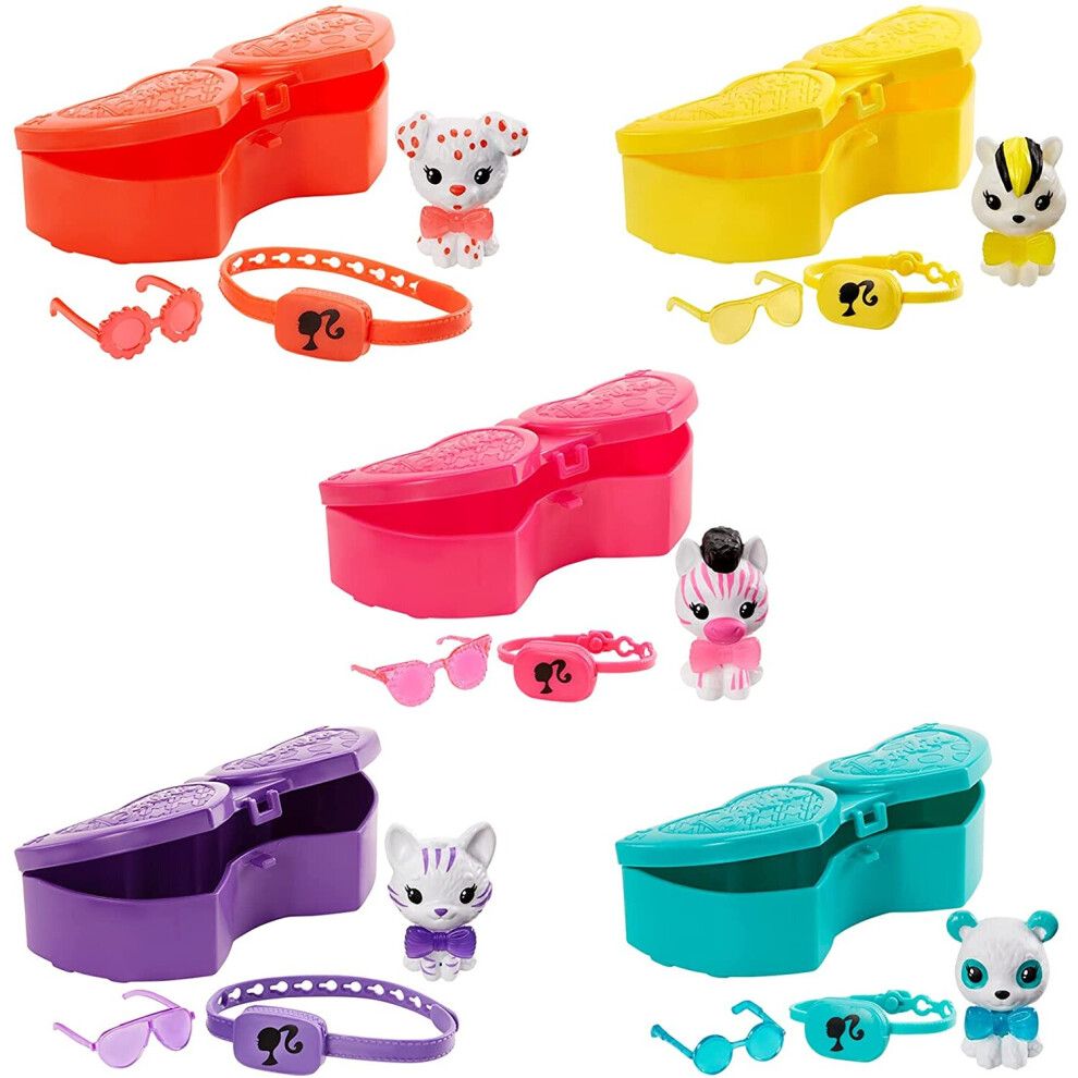 Mattel - Barbie Color Reveal Pets Monochrome Series, One Surprise Color Reveal With Each Transaction