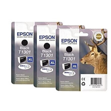 Epson T1301 Ink Cartridges - Black (Pack of 3), Amazon Dash Replenishment Ready