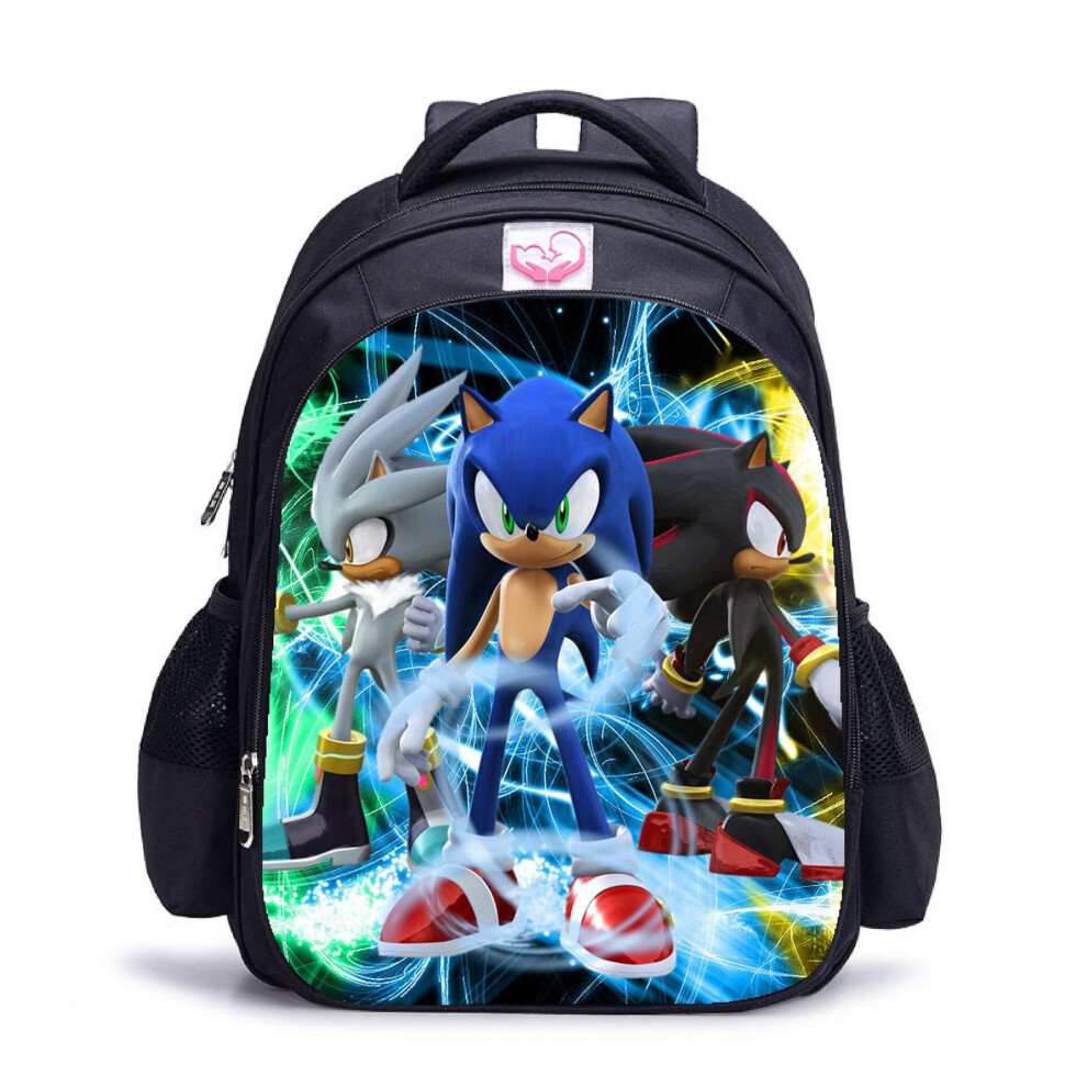 (Small (27*14*35), 7) Sonic kids backpack students bag large capacity outdoor travel bag