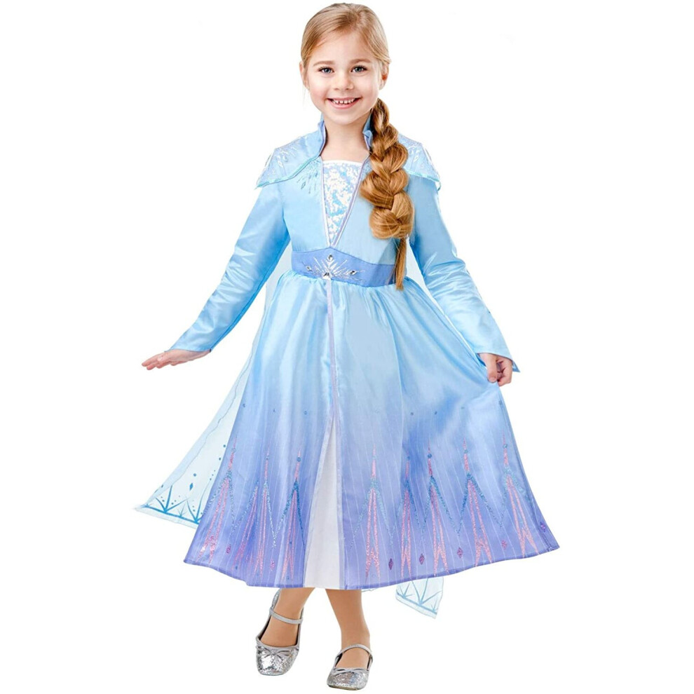 Disney Frozen Elsa Dress & Cape Deluxe Costume 9-10 Years