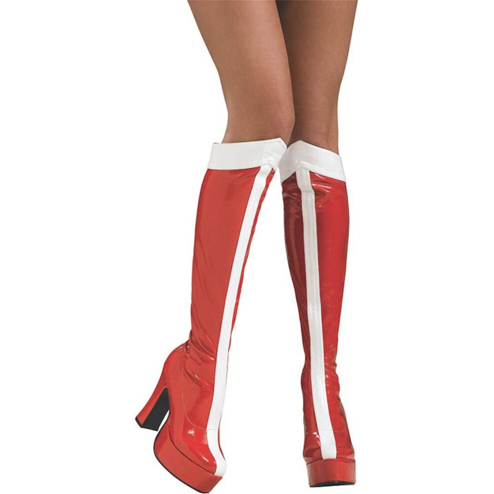 Rubies Rubie's Official Ladies Wonder Woman Boots Knee High - Adult's Costume Large 8-9 Years