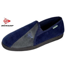 (7, Navy/Grey) Mens Famous Dunlop WINSTON II Slippers