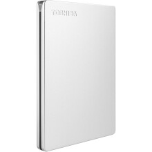Disco rigido esterno - TOSHIBA - CANVIO Slim - 1 To - Finitura in alluminio - USB 3.2 Gen 1