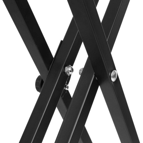 Keyboard Stand, Twin Braced X Frame, Height Adjustable with Straps 1