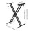 Keyboard Stand, Twin Braced X Frame, Height Adjustable with Straps 3