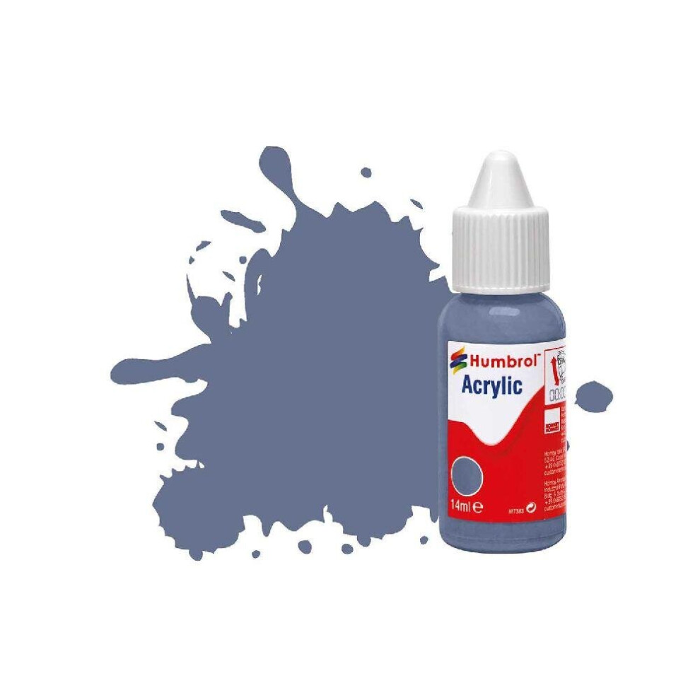 Humbrol DB0096 No 96 RAF Blue Matt Acrylic Paint 14ml dropper bottle