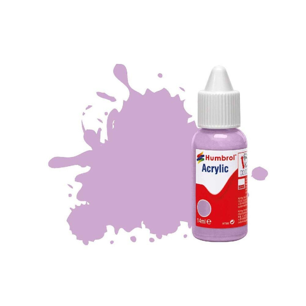 Humbrol DB0042 No 42 Pastel Violet Matt Acrylic Paint 14ml dropper bottle