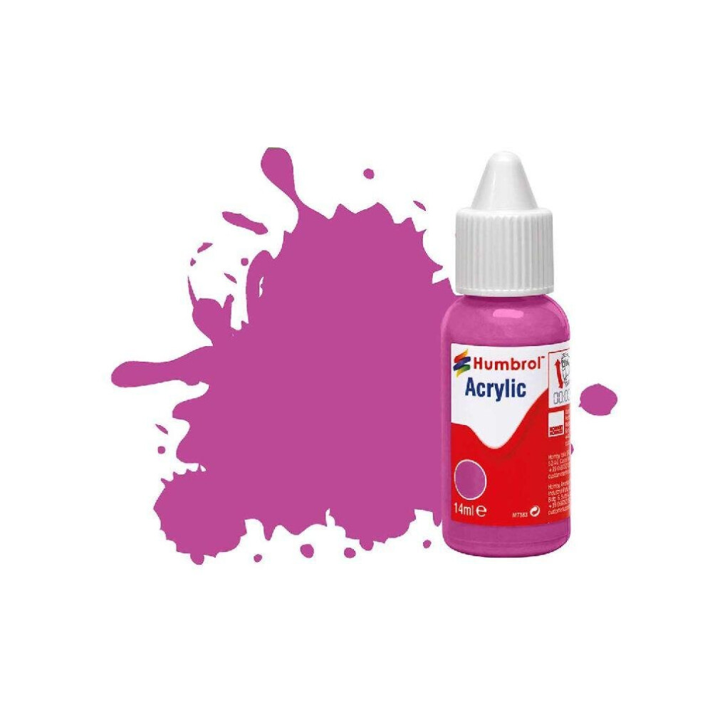 Humbrol DB0058 No 58 Magenta Matt Acrylic Paint 14ml dropper bottle