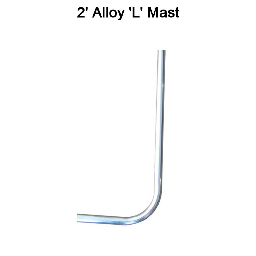 2'' Foot Alloy L Mast For Fascia Loft Wall Tv Aerial Dab Pole Or Satellite Dish 3713804162740