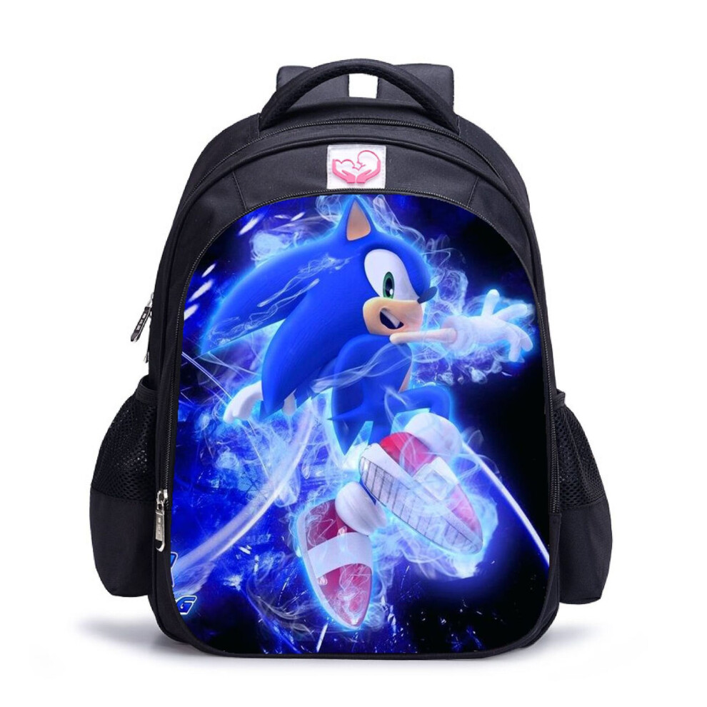 (Medium (29*14*39), 8) Sonic kids backpack students bag large capacity outdoor travel bag