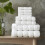 (White) Boston Egyptian Towels Bale Super Soft Set 3