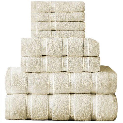 (Cream) Boston Egyptian Towels Bale Super Soft Set
