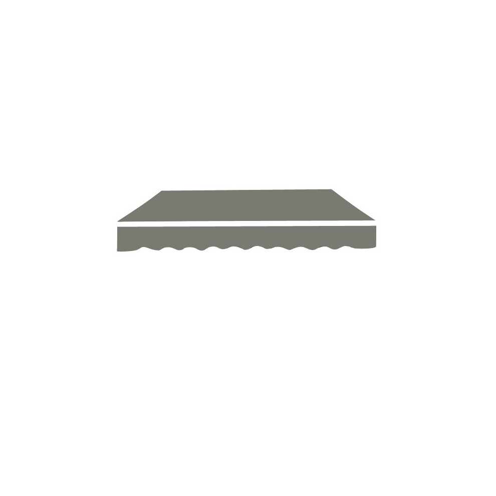 (Grey, 2.5x2M) Greenbay Garden Patio Awning Canopy Replacement Fabric