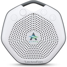 Adaptive Sound Technologies LectroFan Alpha Non-Looping Sleep Sound Machine for Babies Toddlers and Adults, Alpha White