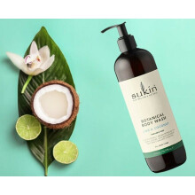 Sukin, Botanische Body Wash, Citroen & Kokos, 16,91 fl oz (500 ml)