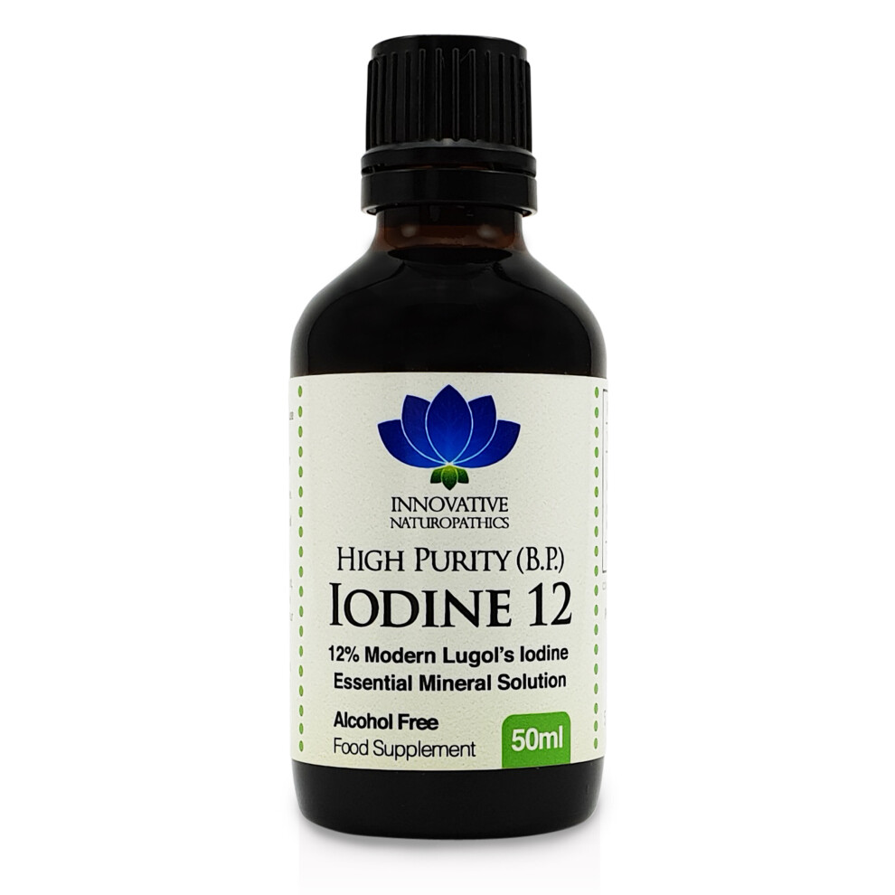 Iodine 12 - 12% Lugol's Iodine Solution - 50ml