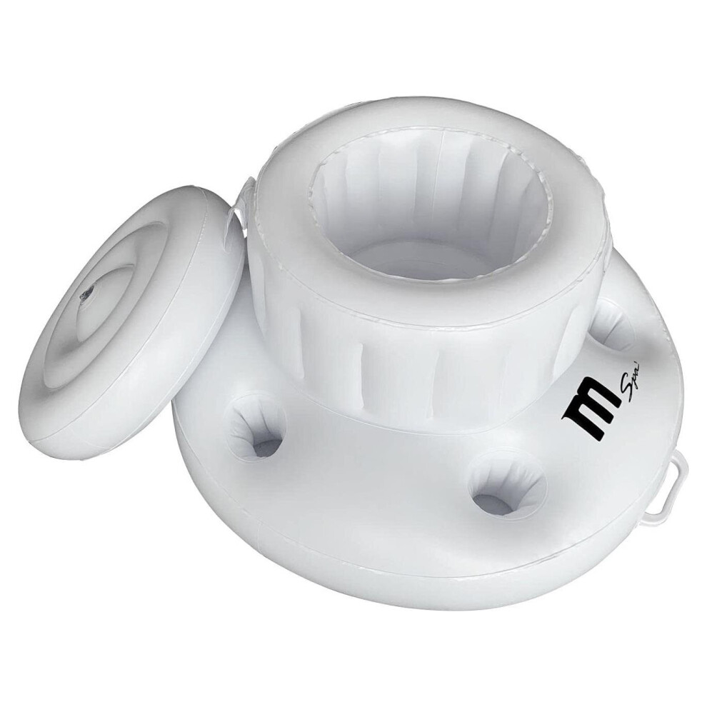 Mspa 64Cm Inflatable Pvc Icebox & Snack Food Storage Drinks Cooler Cup Holder Hot Tub Accessories