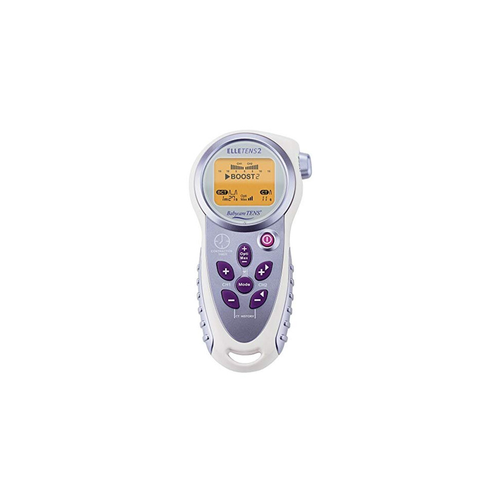 Elle TENS 2 with Contraction Timer & Opti-Max Technology - Dual Channel Maternity TENS for pain relief during labour  can be used post labour-image-OPC-P92CCWT-NEW