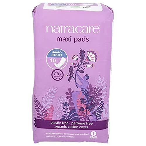 Natracare Natural Night Time Pads - 10 Pack