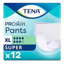 TENA Pants Super - X Large (120-160cm/46-62in) Pack of 12