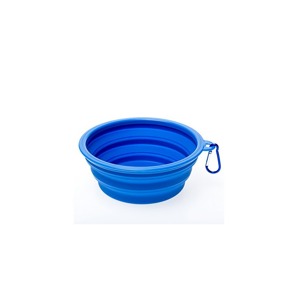 Large Collapsible Dog Bowl, Travel Dog Bowl for Small to Large Dogs?Blue?