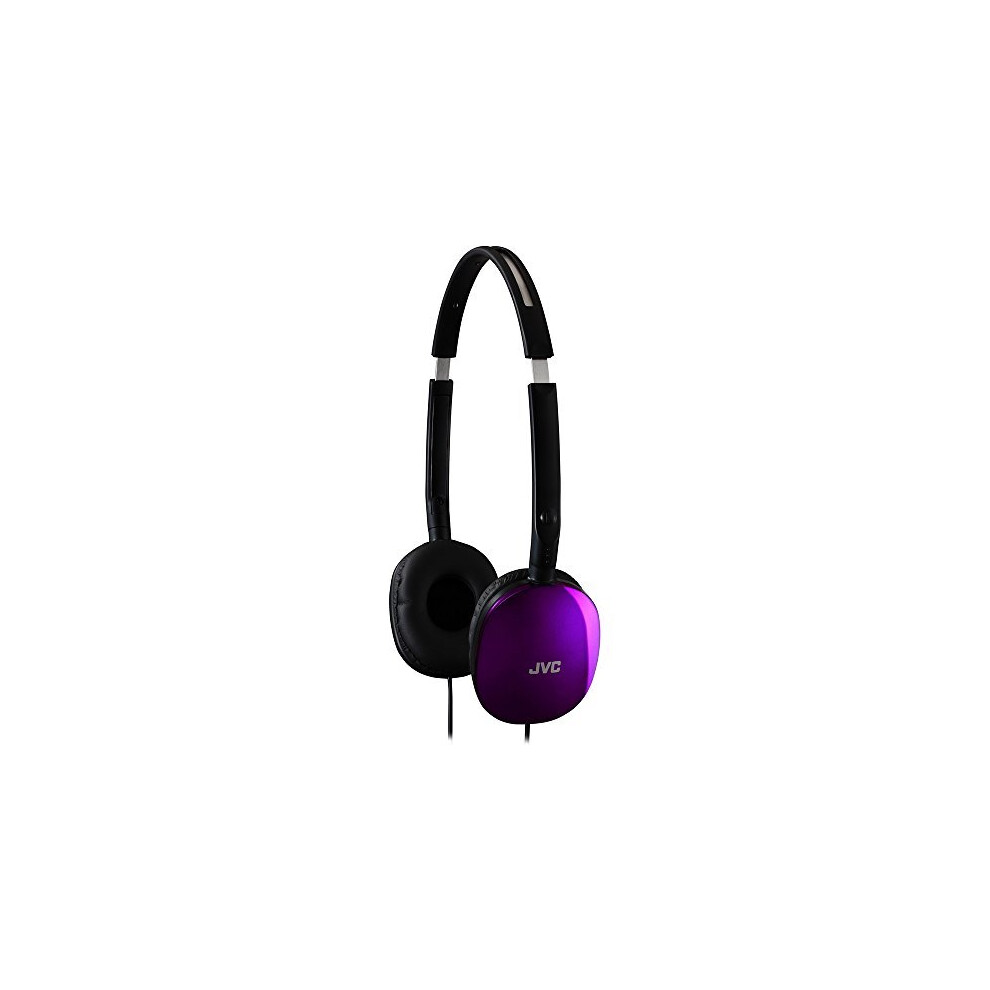 JVC HAS160V Flats Lightweight Folding Headphones On Ear Violet