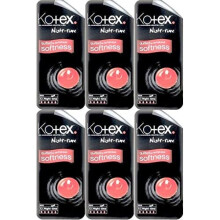 SIX PACKS of Kotex Maxi Night Time 10 Pads